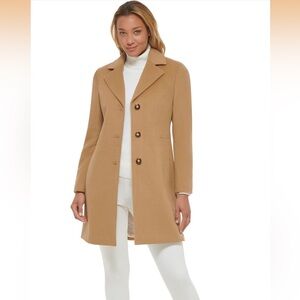 Classic tailored CK wool coat NWT